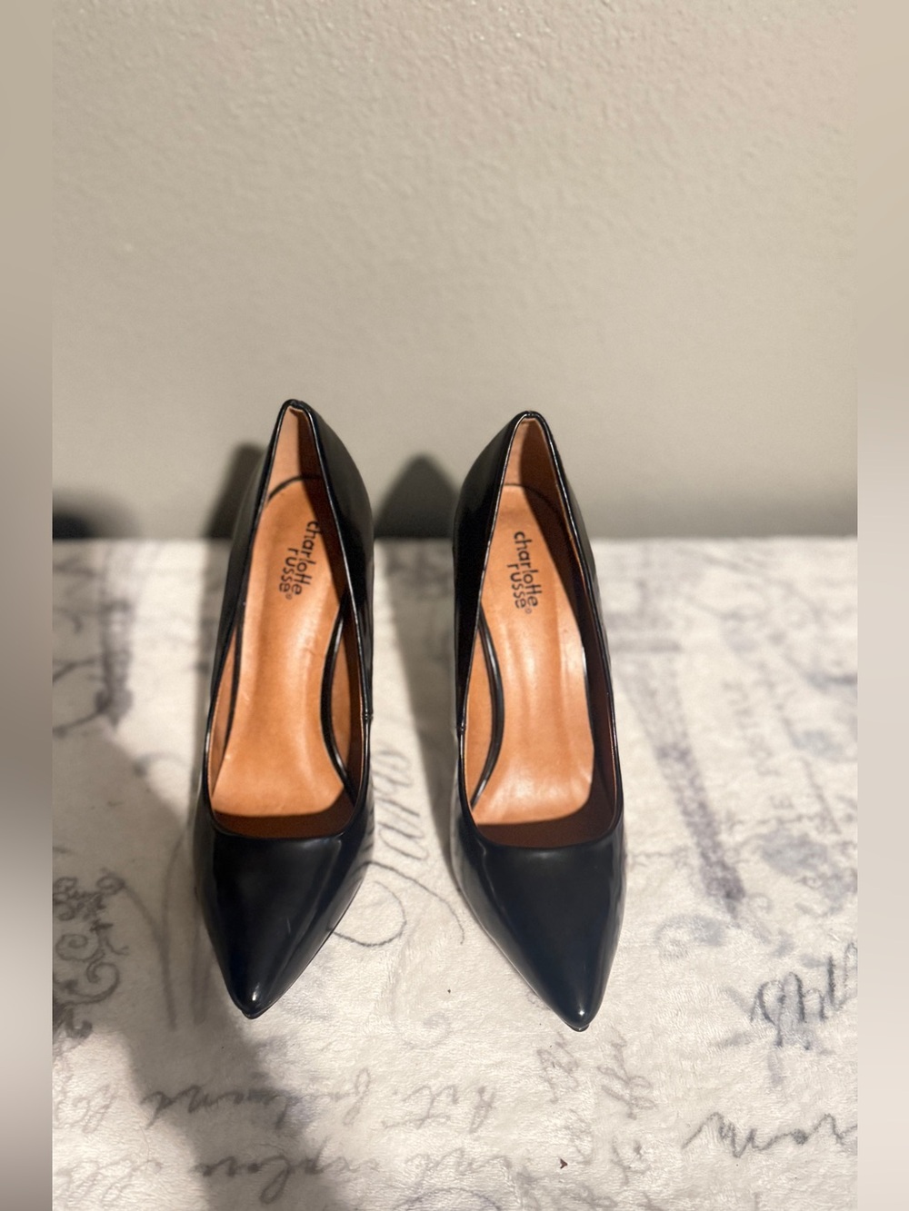 Charlotte Russe Black Pointed-Toe Stiletto Pumps